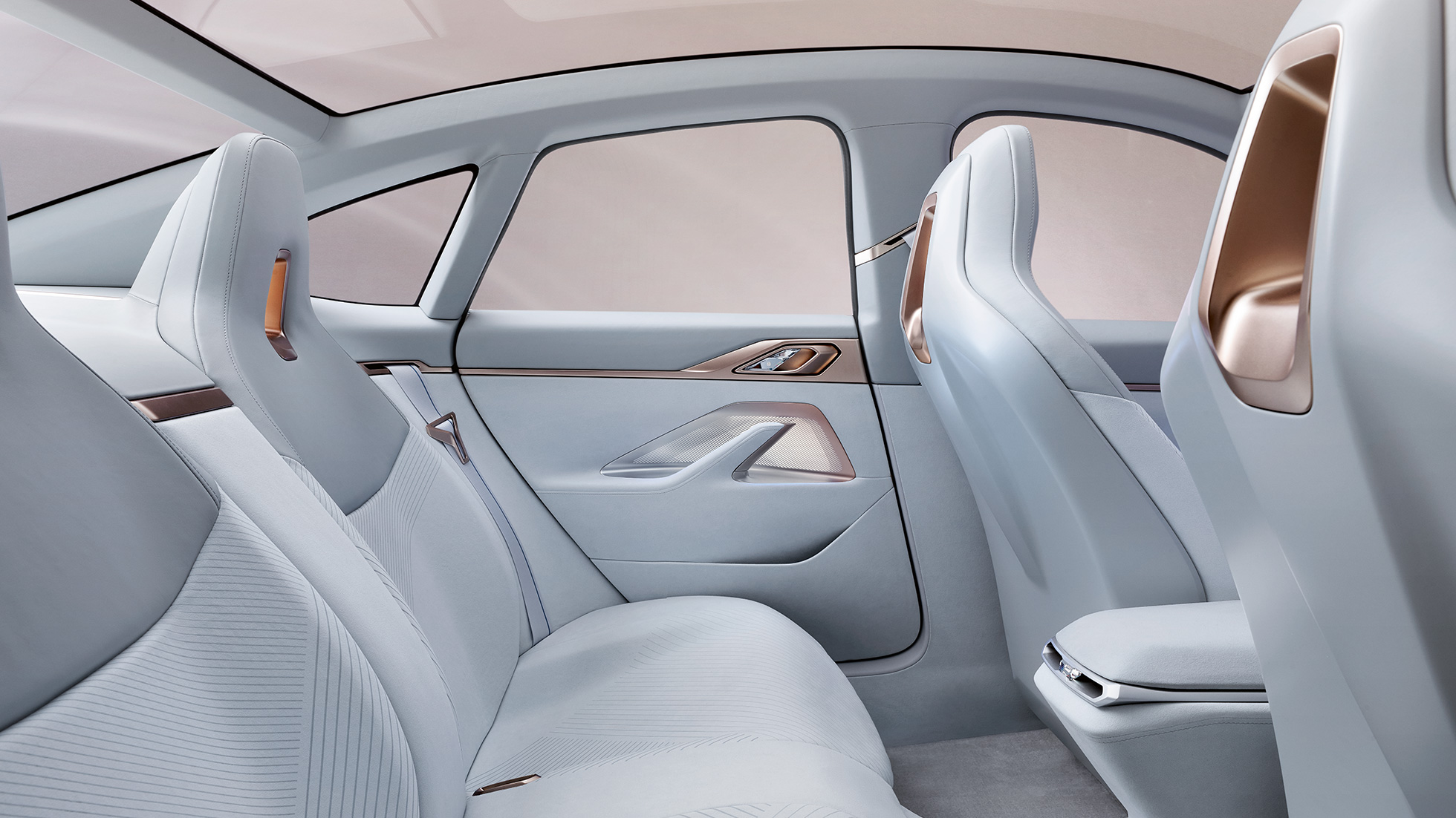Interiér 3 BMW Concept i4 2020 G26 Interiér 3 BMW Concept i4 2020 G26 Elektrický vůz plně elektrické BMW Gran Coupé