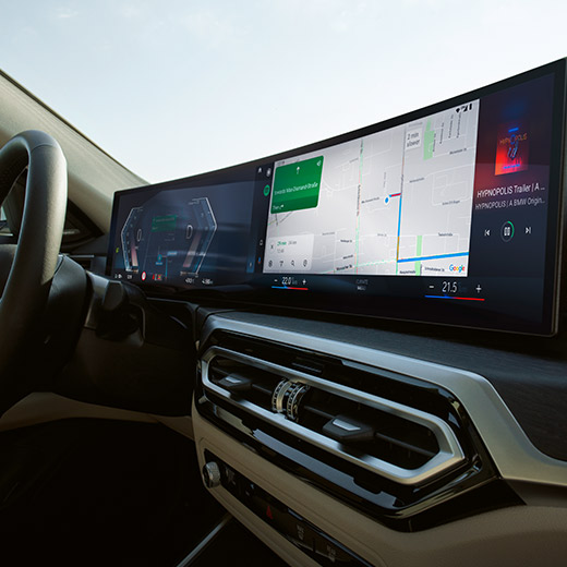Trasy optimalizované z pohledu nabíjení na BMW Prohnutém displeji