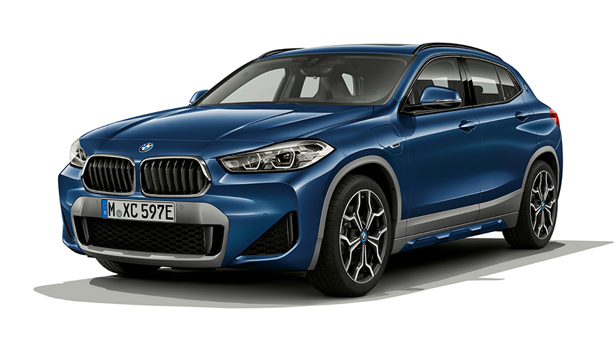 BMW X2 xDrive25e F39 PHEV 3/4 statický záběr zepředu