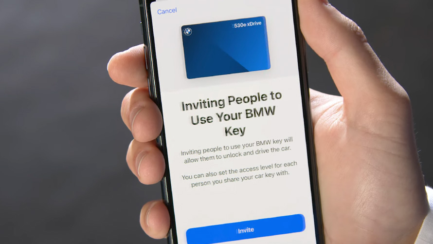 Sdílení BMW Digitální klíč Video BMW Digitální klíč Sdílení Video