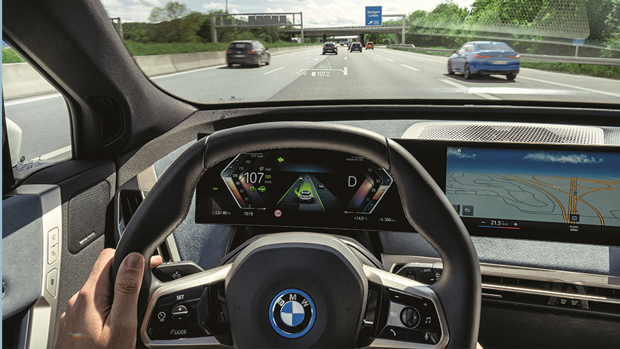 Pohled na dálnici z BMW Pohled na dálnici z BMW z pohledu řidiče