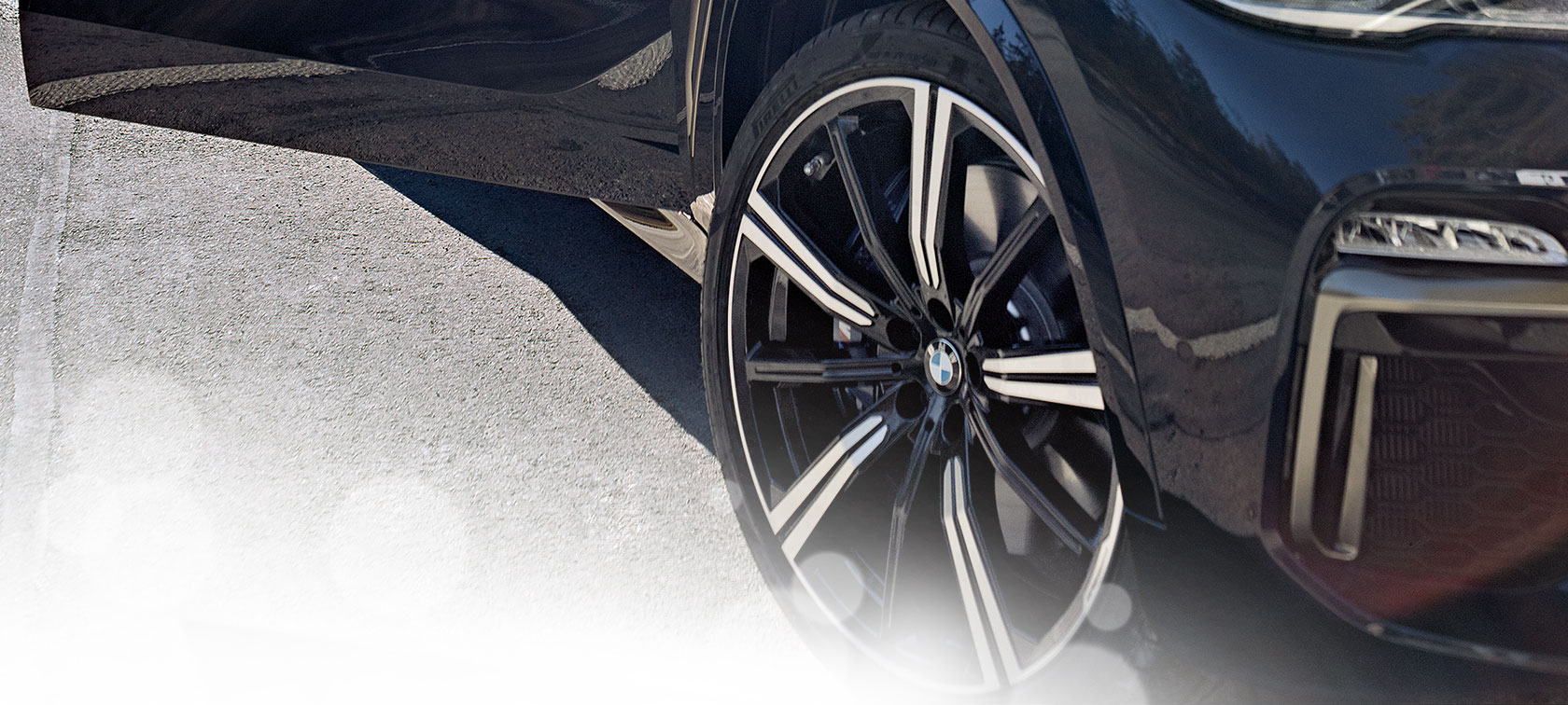 BMW kolo, pohled zblízka BMW kolo, pohled zblízka
