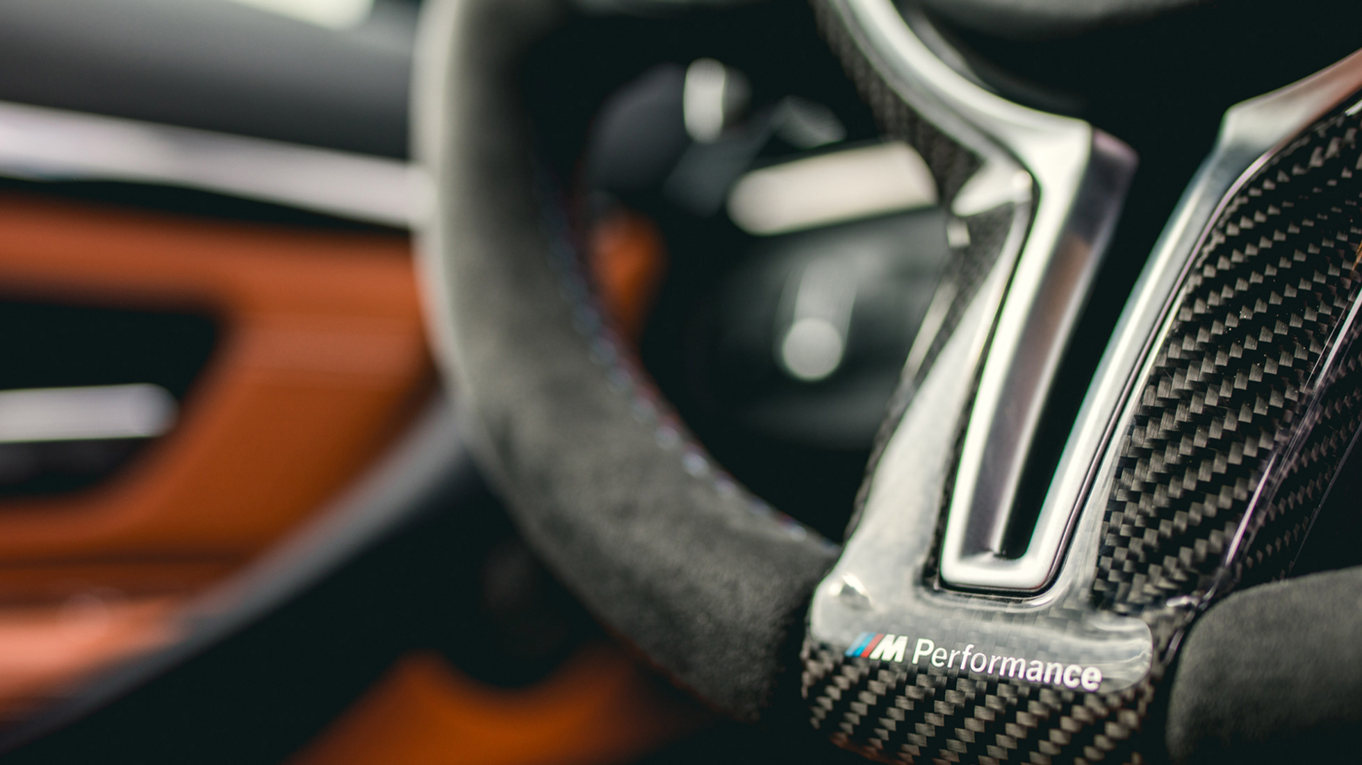 M Performance volant Pro karbon Alcantara detailní pohled Díly BMW M Performance Parts M Performance volant Pro karbon Alcantara detailní pohled
