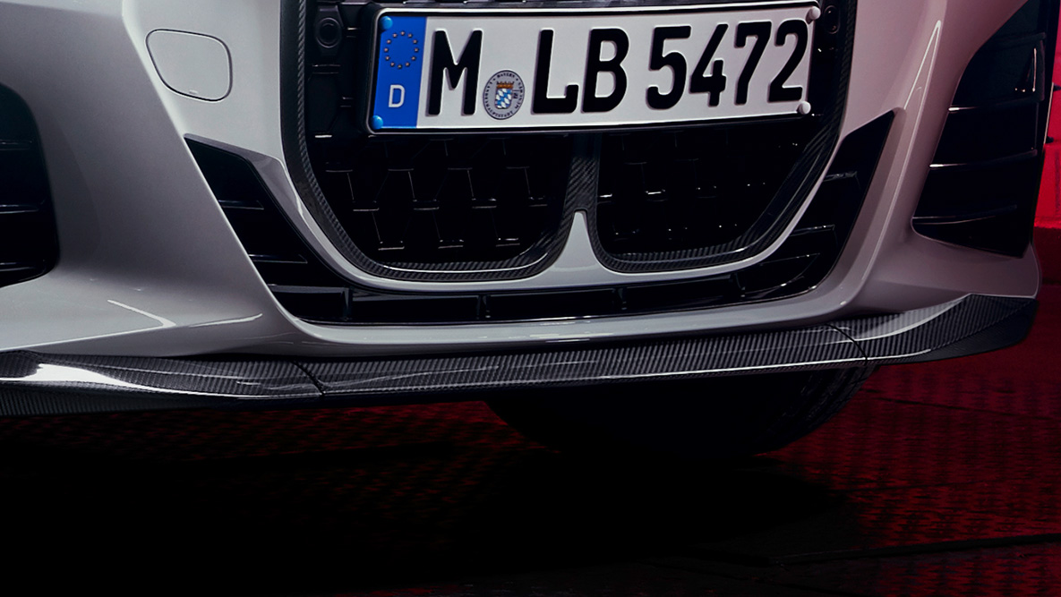 BMW M Performance přední karbonový splitter BMW řady 4 Coupé G22 BMW M Performance přední karbonový splitter BMW řady 4 Coupé G22 detailní pohled