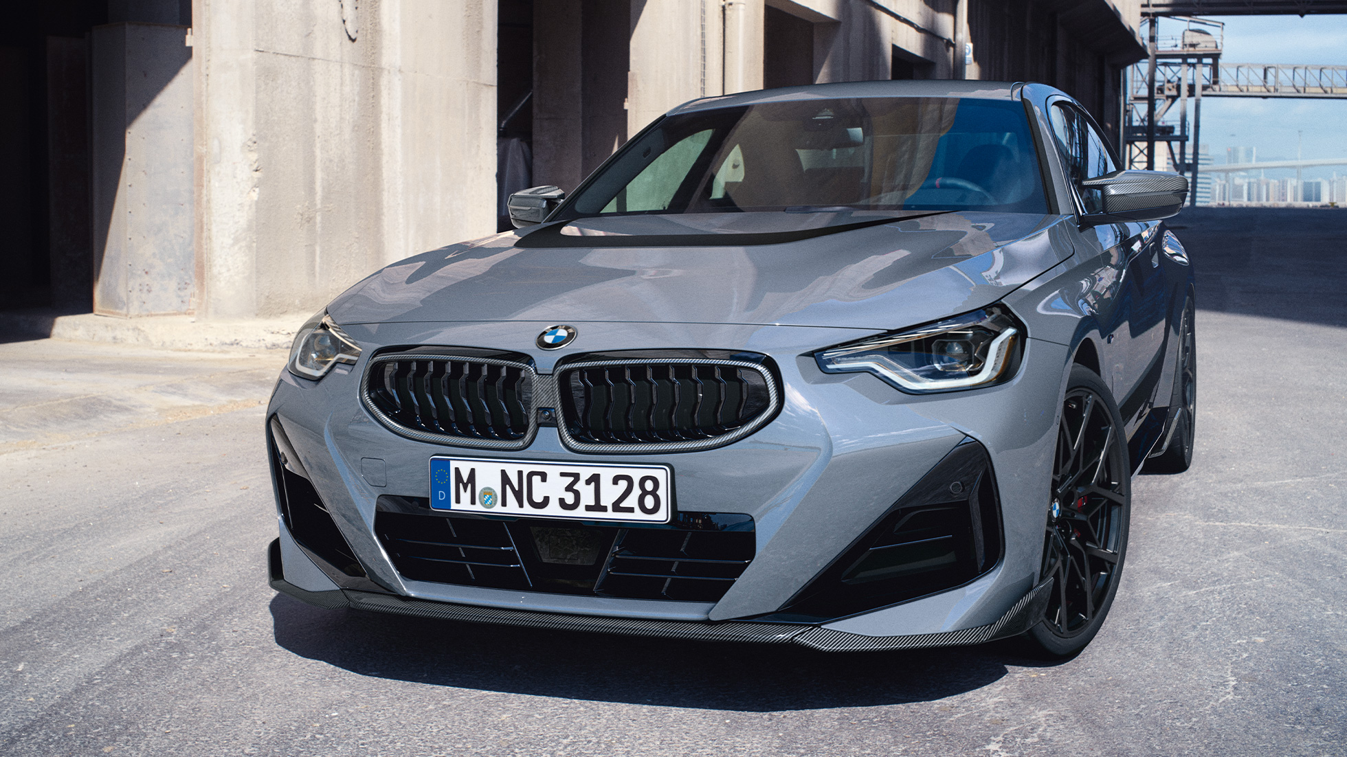 BMW řady 2 Coupé G42 detailní tříčtvrteční pohled zepředu Díly BMW M Performance Parts BMW řady 2 Coupé G22 detailní tříčtvrteční pohled zepředu