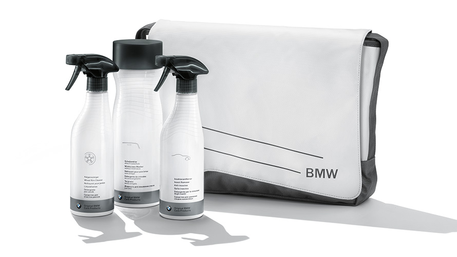 BMW letní nabídky, Sada přípravků pro péči o automobil Care Kit, letní edice BMW letní nabídky, Sada přípravků pro péči o automobil, letní edice Care Kit, detailní pohled