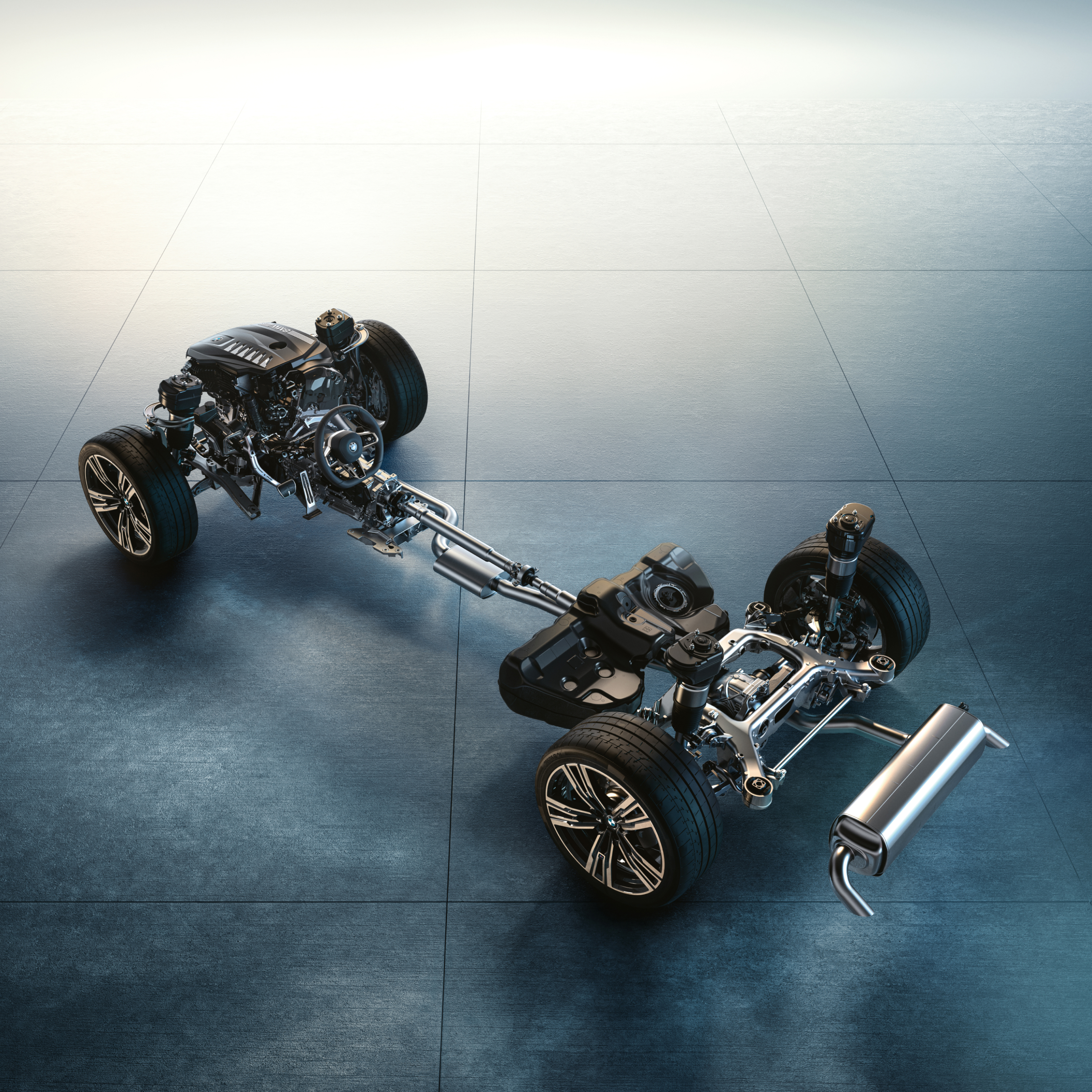Podrobné zobrazení podvozku BMW 