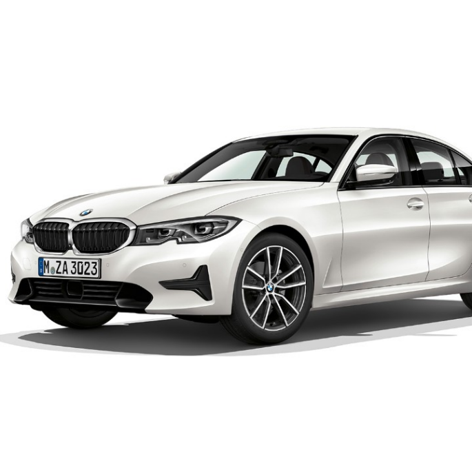 BMW řady 3 Sedan, Model Sport Line Pohled z boku na stojící BMW řady 3 Sedan v provedení Model Sport Line.